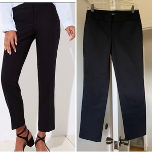 LOFT Black Marisa Straight Pants size 2P